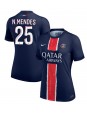 Billige Paris Saint-Germain Nuno Mendes #25 Hjemmedrakt Dame 2024-25 Kortermet